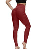 Woven Textured Wine Red Pants (XS-3XL)