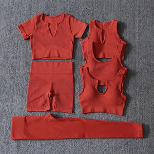 2pc. Red VBraShorts Set (S-L)