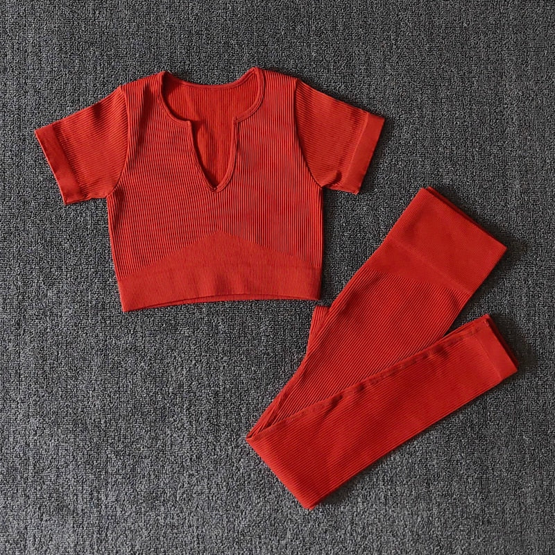 2pc. Red VBraShorts Set (S-L)