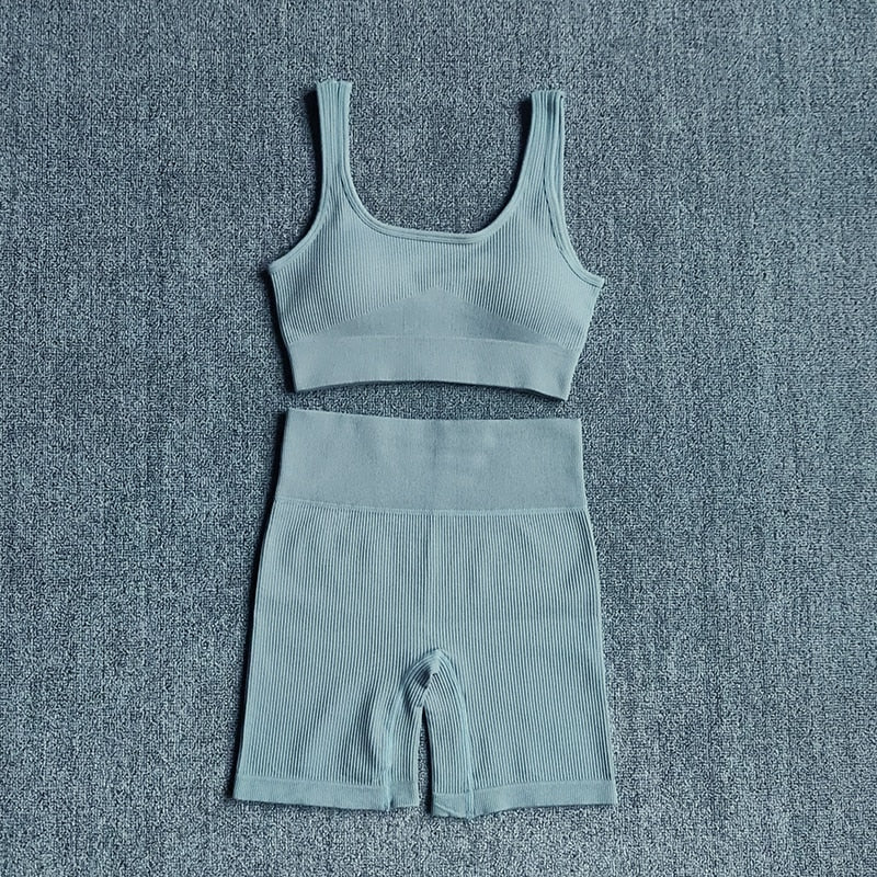 2pc. Blue VBraShorts Set (S-L)