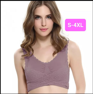 Lace Sports-Bra Dark Purple (S-4XL)