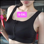 Zipper Sports Bra BLACK (S-5XL)