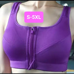 Zipper Sports Bra PURPLE (S-5XL)