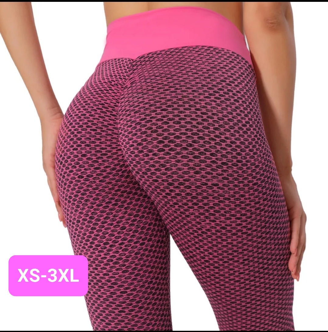 Booty-lifting Leggings ROSE RED (XS-3XL)