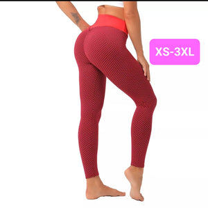 Booty-lifting Leggings RED (XS-3XL)