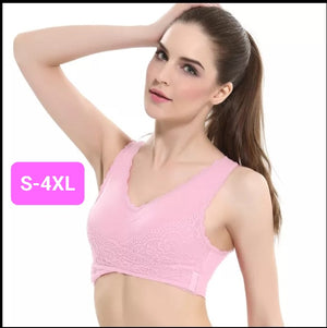 Lace Sports-Bra Pink (S-4XL)