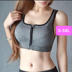 Zipper Sports Bra GRAY (S-5XL)