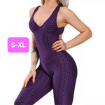 Woven Textured Jumpsuit Purple (S-XL)