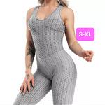 Woven Textured Jumpsuit Gray (S-XL)