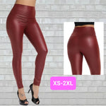 Faux Leather Pants WINE RED (XS-2XL)