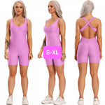 Woven Textured Rompers Pink (S-XL)