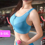 Zipper Sports Bra BLUE (S-5XL)