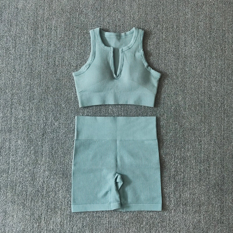 2pc. Blue VBraShorts Set (S-L)