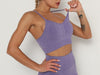 Noodle Strap Purple Sports Bra (S-XL)