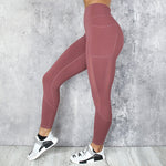 Pocket Leggings Bean Red (S-XL)