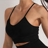 Noodle Strap Black Sports Bra (S-XL)