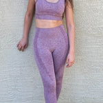 2pc. WINE- Pants/SportsBra (S-L)