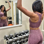 2pc. WINE- Pants/SportsBra (S-L)