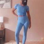 2pc. BLUE- Pants/Top  (S-L)