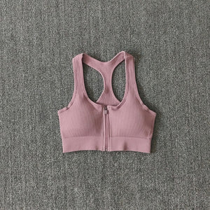 Sports Bra Zipper  #7 (S-L)