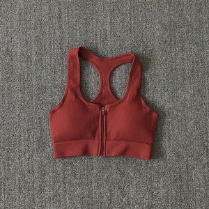 Sports Bra Zipper  #7 (S-L)