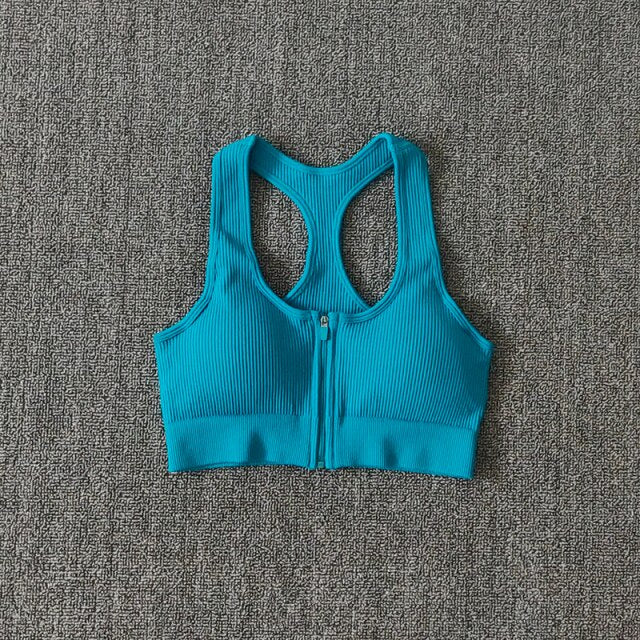 Sports Bra Zipper  #7 (S-L)