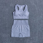 2pc. GRAY- Shorts/SportsBra (S-L)