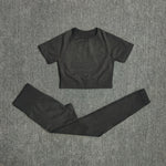 2pc. BLACK- Pants/Top (S-L)