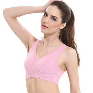 Lace Sports-Bra Pink (S-4XL)